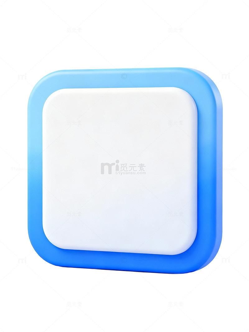 蓝色渐变方块图标37