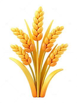 卡通麦穗插画35