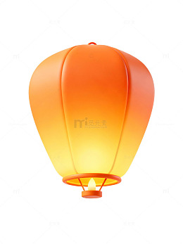 橙色灯笼发光设计83