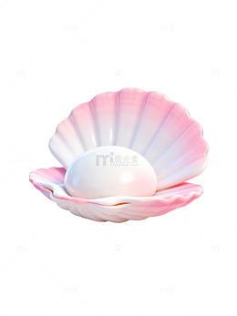 粉色贝壳珍珠装饰04