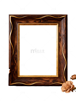 复古木纹金色边框69