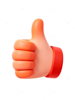 卡通点赞手势图标94