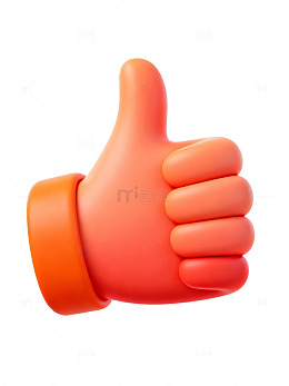 卡通点赞手势图标11