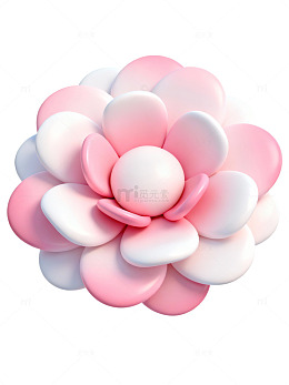 粉色渐变花瓣装饰10