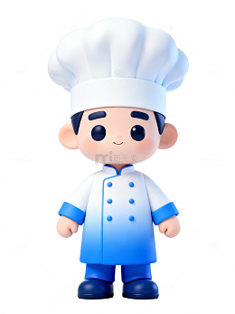 可爱厨师卡通形象84