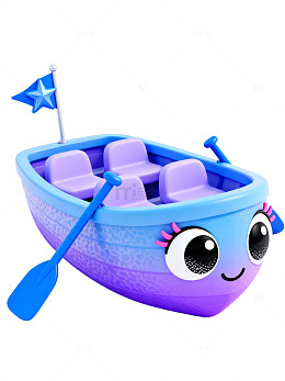 可爱卡通小船27