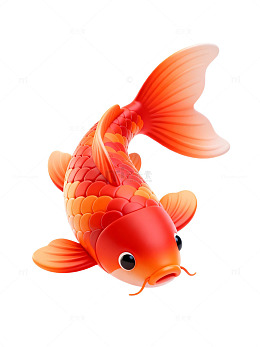 卡通锦鲤鱼素材03