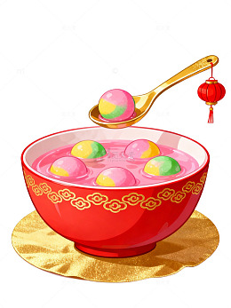 元宵节汤圆插画10