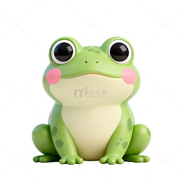 卡通青蛙造型手办素材