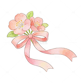 水彩花束插画设计素材