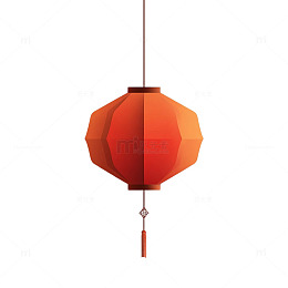 红色灯笼装饰图案设计元素