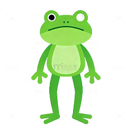 卡通青蛙矢量图