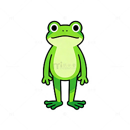 卡通青蛙插画设计素材