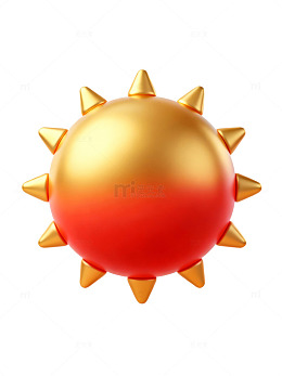 红金渐变太阳图标84