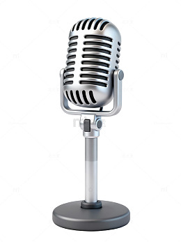 复古银色麦克风07