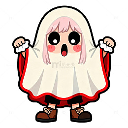 卡通幽灵角色设计素材