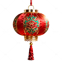 中国传统红色灯笼装饰