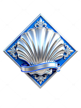 蓝色贝壳装饰图24