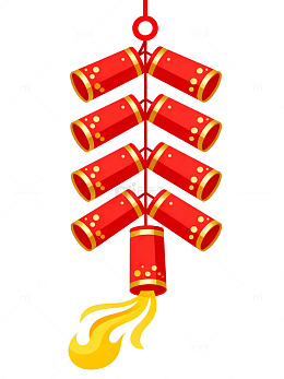 卡通烟花鞭炮图案15