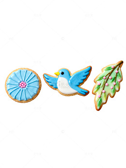 蓝鸟造型饼干27