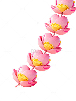 粉色莲花链条装饰24