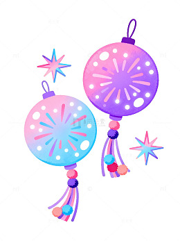 彩色灯笼卡通插画09