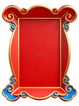 红金蓝古典边框69