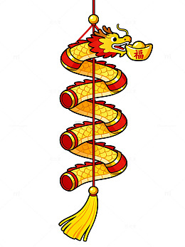 卡通龙挂饰图案01