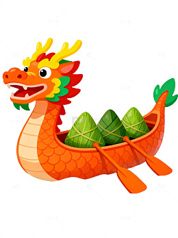 端午龙舟粽子卡通图26