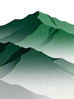 绿色渐变山峦纹理04