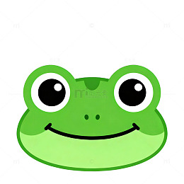 卡通青蛙头像简笔画