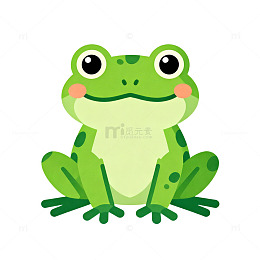 卡通风格青蛙插画素材