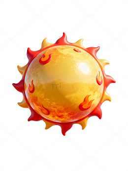 卡通火焰太阳23