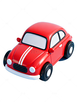 红色卡通汽车模型85
