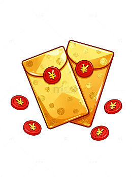 卡通红包金币77