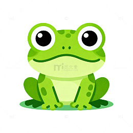 卡通青蛙插画设计素材
