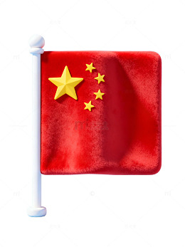 红色国旗旗帜84