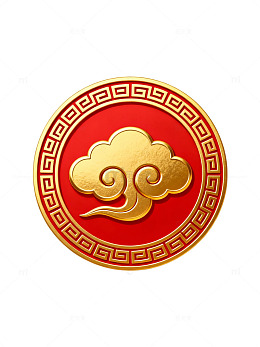金色祥云纹章02