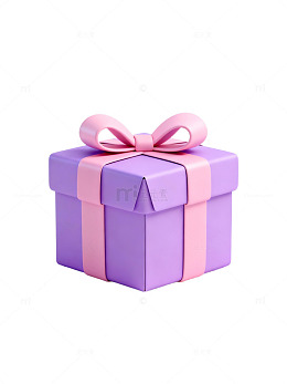 紫色礼盒粉色蝴蝶结31