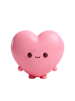 粉色可爱心形卡通26