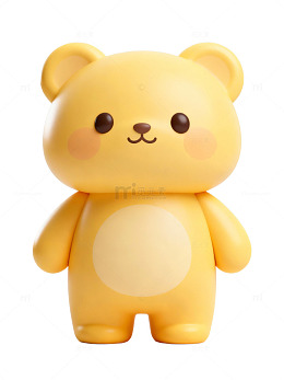 可爱黄色小熊卡通形象00
