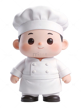 可爱厨师卡通形象09