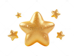 金色星形粒子光效39