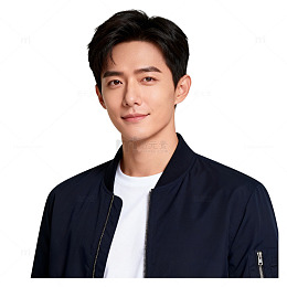 简约时尚男性正装半身照