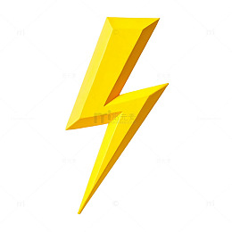闪电图标矢量素材设计元素