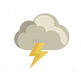 简约云雷图标设计素材