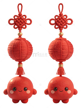 红色灯笼卡通挂件62