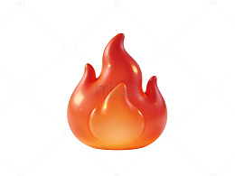 3D火焰图标素材60