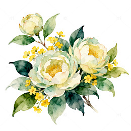 水彩花卉装饰画