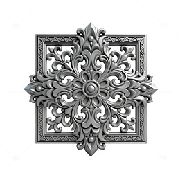 金属雕花装饰图案设计元素
